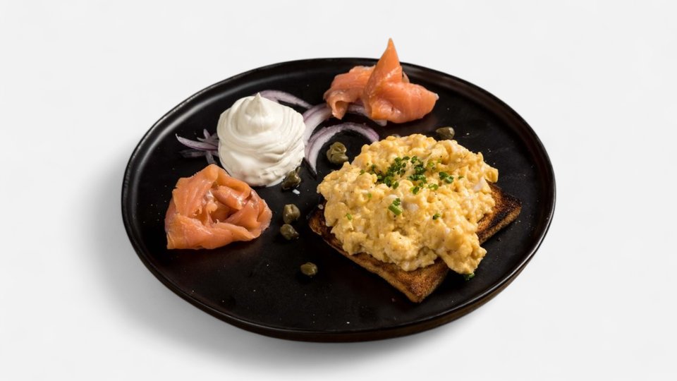 Scrambled Eggs με Κρέμα Τυριού